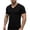 E3-Black, variant on Men's T Shirts Short Sleeve Casual V Neck T-Shirt Soft Notch Neck Tee Classic Plain Shirts,Gray 2XL