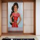 thumbnail image 2 of Cortina de puerta con dibujos animados de Elena de Avalor, para dormitorio, cocina, cortinas opacas, cortinas de privacidad para puerta, decoración del hogar, 2 paneles, 34" x 56", 2 of 7
