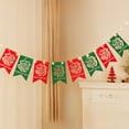 thumbnail image 4 of Christmas Decorations Luminous Flags Hanging Flags Decoration Scene Layout Lights Window Ambience Hanging Flags Christmas Tree Small Pendants Tree And Bells, 4 of 6