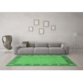 thumbnail image 3 of Ahgly Company Indoor Square Oriental Emerald Green Industrial Area Rugs, 5' Square, 3 of 4