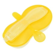 Panda Superstore PS-BAB166802011-DALISH00091 Feeding Baby Grinding Food Spoon & Bowl Baby Tableware, Yellow