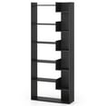 thumbnail image 1 of Costway 1 PCS 6-tier Bookshelf Tall Display Shelf with 11 Open Shelves 2 Anti-tipping Kits Black, 1 of 8