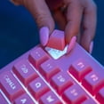 thumbnail image 4 of JLab Nightfall Wired Gaming Keyboard, RGB, Media Dial, Anti-Ghost, Full-Size, Pink, 4 of 9