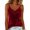 Wine, variant on Women's Fashion Velvet Draped Cowl Neck Spaghetti Strap Sleeveless Camisole Casual Top Yellow