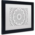 thumbnail image 2 of Trademark Fine Art "Flower Mandala" Canvas Art by Hello Angel, White Matte, Black Frame, 2 of 4