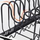 thumbnail image 5 of Soporte para ollas, almacenamiento de cocina de acero inoxidable, perfecto para utensilios de cocina, sartenes, ollas y tapas (negro), 5 of 5
