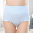 thumbnail image 3 of huanledash Women Underpants Bouncy High Waist Solid Color Soft Tummy Control Anti-septic Intimate Slimming Lady Panties for Inner Wear, 3 of 8