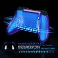 thumbnail image 2 of eXtremeRate VICTOR X Remap Kit, 6 Profiles & Chameleon Purple Blue Redesigned Back Shell & Side Rails & 4 Back Buttons for Xbox Core Controller - Controller NOT Included, 2 of 9