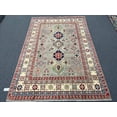 thumbnail image 6 of Kazak Gray Geometric 6X9 Handmade Wool Rug # 13658, 6 of 9