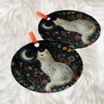 thumbnail image 3 of Mystical White Cat Moon Suncatcher, Floral Ornament Window Art,Celestial Cat Decor,Cat Lover Gift, Cat Wall Hanging,Gift for Cat Lovers, 2025, Holiday 2025, Holiday Decoration,, 3 of 5
