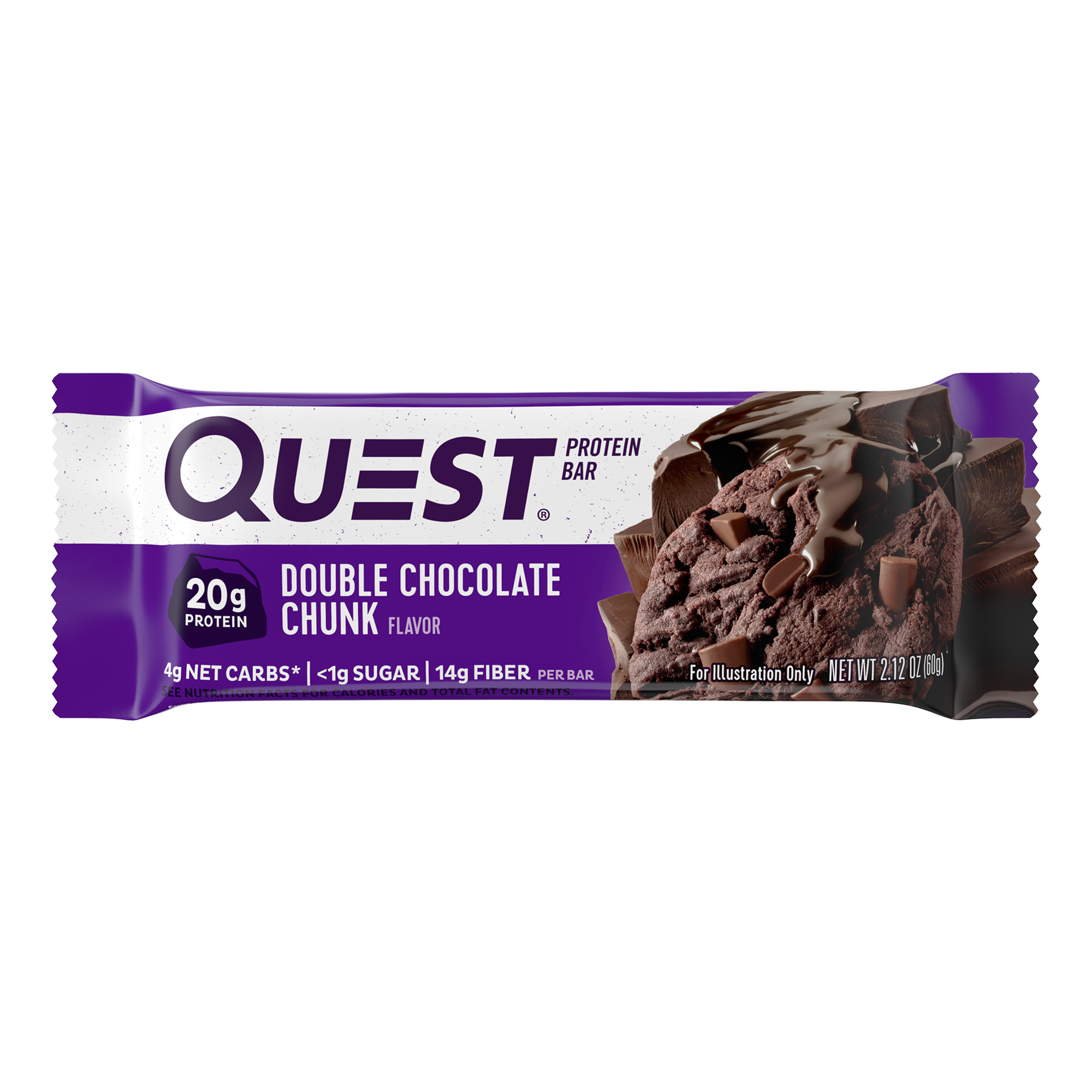Quest Protein Bar, Double Chocolate Chunk, 20g Protein, 4 Ct - image 4 of 9