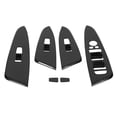 thumbnail image 4 of Window Control Panel Cover, Durable 6 Pcs Carbon Fiber Style Wear Resistance Window Glass Lifter Switch Cover Easy Installation  For Car, 4 of 8