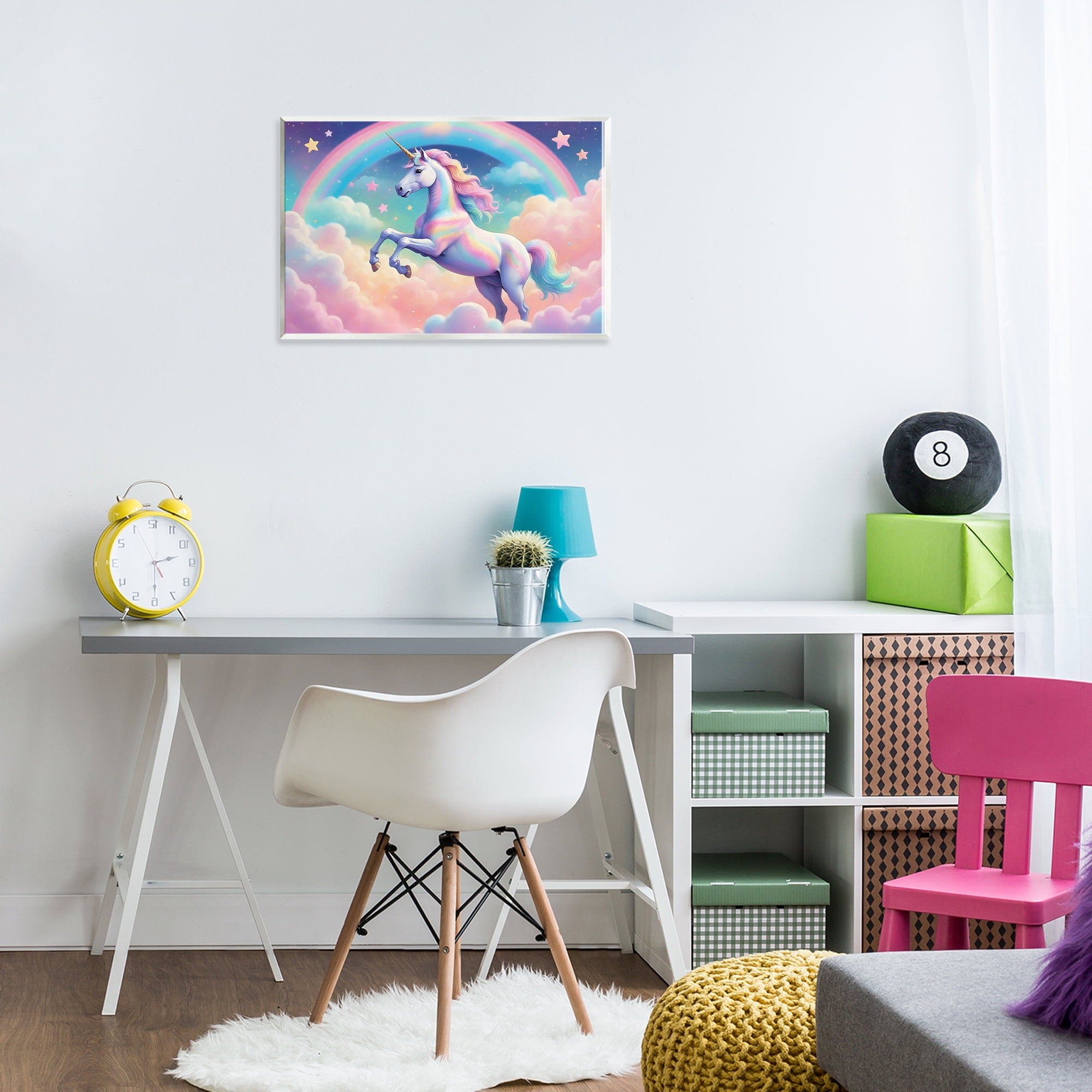 Stupell Industries Colorful Galaxy Unicorn Wall Plaque Art, design by Creative Studio