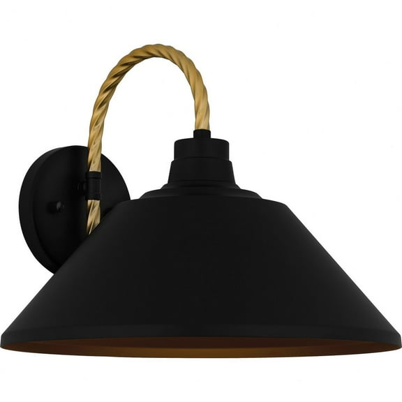 Quoizel Longshore 1-Light Matte Black Outdoor Wall Lantern