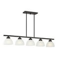 thumbnail image 5 of Livex Lighting 4227-91 Somerset 5 Light Brushed Nickel Island Ceiling Light, 5 of 5