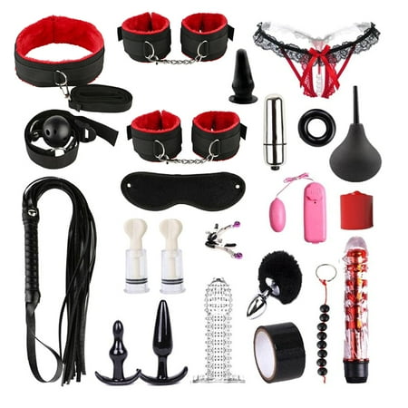 

JNANEEI 1 Set Collar Rope Plug Paddle Kit Toy for Women Couple