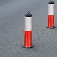 thumbnail image 3 of OULII Warning Reflective Tape 1 Roll Plastic White Potential Marking Striped Nighttime Use, 3 of 8