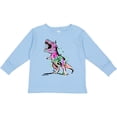 thumbnail image 3 of Inktastic Graffiti Paint Splatter T-rex Boys or Girls Long Sleeve Toddler T-Shirt, 3 of 5
