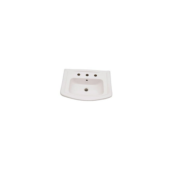 Washington 6 in. Pedestal Sink Basin Only in White