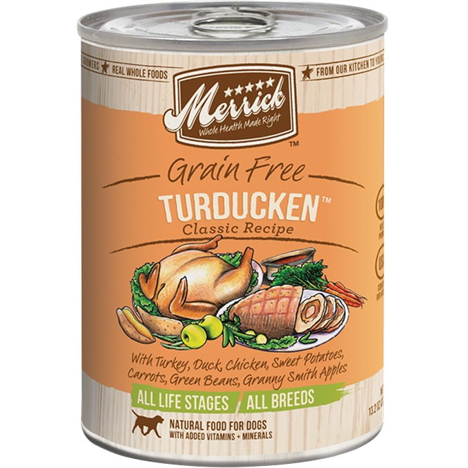 Merrick GrainFree Turducken Classic Recipe Adult Natural Dog Food, 13