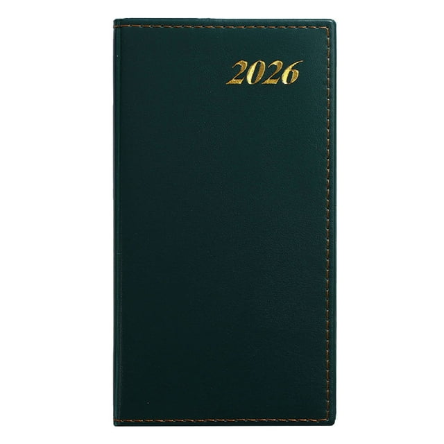 Back to Schol! Miyuadkai Self-Discipline Notebook 2026 Green, 2026 English Schedule Efficiency Handbook Spanish Weekly Plan Self Discipline Check in Notebook Border