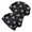 Alien UFO Black Pattern, variant on Alien UFO Deep Blue Pattern 2 Pack Slouchy Beanie Hat, Casual Daily Beanie with Stretchy Fabric & Soft Texture, Warm Thermal Gifts for Unisex Men Women