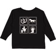 thumbnail image 3 of Inktastic Cowgirl Rodeo Horse Girl Girls Long Sleeve Toddler T-Shirt, 3 of 5