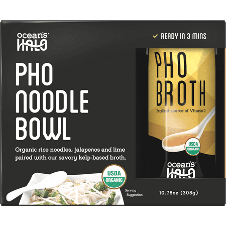 Ocean's Halo Organic Vegan Gluten-free Instant Pho Noodle Bowl, 2 (Best Instant Pho Noodles)