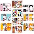 thumbnail image 1 of Make a Face Sticker, Party Sticker Games for Kids,make Your Own Stickers,art Crafts Creative Project Birthday, Halloween,christmas Party Decor Diy Stickers for Kids,home Decoration (Set of 10 animals), 1 of 8