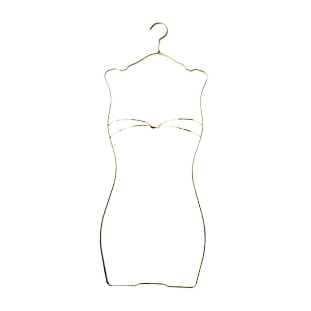 GROWTH TANK Bathing Suit Hanger Lingerie Hanger Metal Swimsuit Display Hanger Bikini Gold