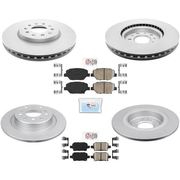 321MM Front Coated Disc Brake Rotors for 2018-2021 Chevrolet Equinox J17 Braking