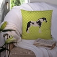 thumbnail image 3 of Cyldesdale Horse Green Fabric Decorative Pillow, 3 of 4