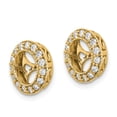thumbnail image 2 of Real 14kt Yellow Gold AA Diamond Earring Jacket; for Adults and Teens; for Women and Men, 2 of 3