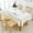 Beige, variant on Xukmct Rectangle Tables Cloth Waterproof Soft Linen Tablecloth Farmhouse Dining Table Cover for Dinner/Party/Holiday, 55" x 55"