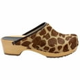 thumbnail image 2 of BJORK Safari Wood Open Back Giraffe Clogs, 2 of 8