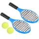 thumbnail image 2 of BRIGHTFUFU 4 Uds Mini modelos de raqueta de tenis de simulación decoración de escritorio para el hogar accesorio para casa de juegos (como se muestra, 2 uds raquetas + 2 uds pelotas), 2 of 8