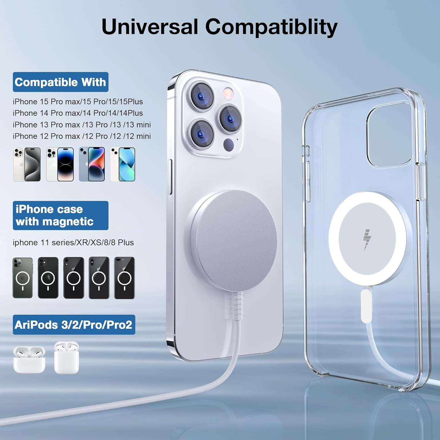 MagGo Wireless Charger Pad Magsafe Compatible