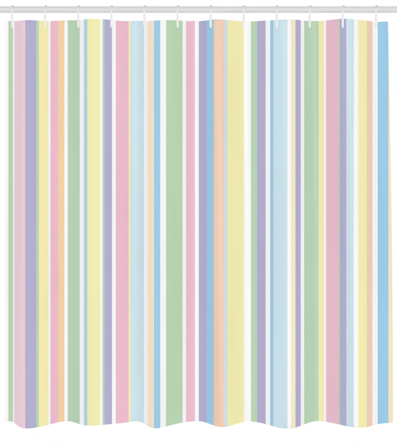 Pastel Shower Curtain Vertically Striped Pattern Diffe Colored Straight Lines Clical Old Fashioned Fabric Bathroom Set With Hooks Multicolor By Ambesonne Pastel Shower Curtain Vertically