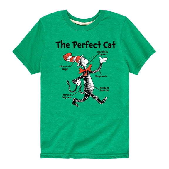 Dr. Seuss - Cat in the Hat The Perfect Cat - Toddler And Youth Short Sleeve Graphic T-Shirt
