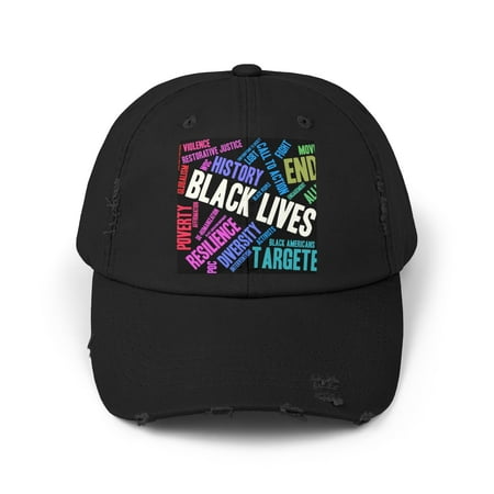 Black Lives Matter – Unisex Distressed Cap Black Lives Matter – Unisex Distressed Cap