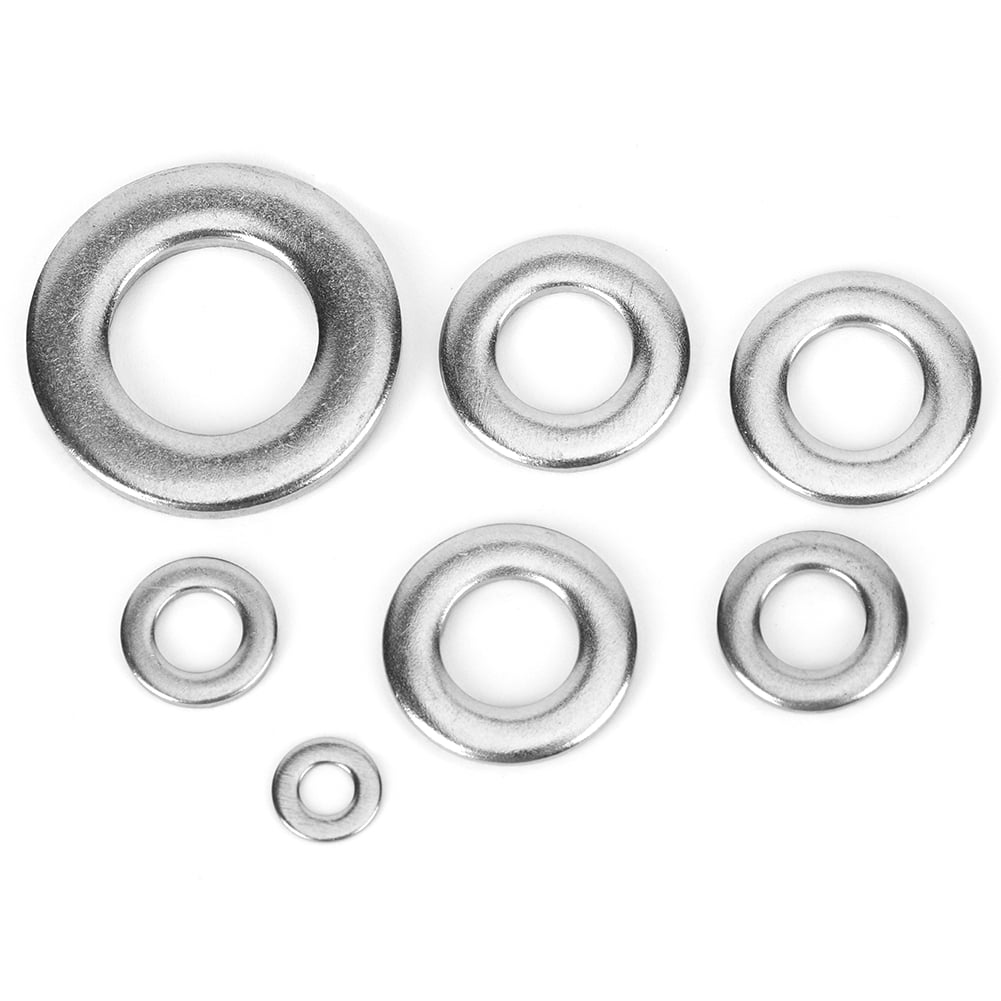 oenbopo 720Pcs Flat Washer Kit 304 Stainless Steel Silver Spring Gasket Assortment Set M3-M12 oenbopo 720Pcs Flat Washer Kit 304 Stainless Steel Silver Spring Gasket Assortment Set M3-M12