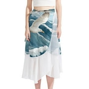 Seagull Stylish Chiffon Beach Skirt for Women - for Your Beach Escapades