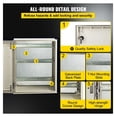 thumbnail image 5 of NEMA 4X Enclosure 20x16x8 Inch - Fiberglass Electrical Box, IP66 Waterproof, Hinged Junction Box - Indoor Outdoor Use w/ Mounting Plate, 5 of 7