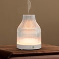thumbnail image 1 of SOICARE 200ml Glass Reservoir Essential Oil Diffuser with Glass Dome Ultrasonic Aromatherapy Diffuser with Four Timer Colorful Light Auto-Off for Gift Home Office Bedroom, 1 of 8