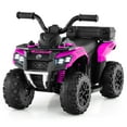 thumbnail image 1 of Costway 6V Toddler Ride On Electric Car ATV with Lights & Music & USB Port Storage Box Toy Car Pink, 1 of 10