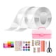 thumbnail image 1 of Cinta adhesiva de doble cara para burbujas, multiusos, impermeable, que no deja marcas, cinta de montaje nano para manualidades hechas a mano, para niños y adultos. 2 piezas con caja, 1 of 5