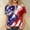 Blue, variant on 250 Years 1776-2026 250th Birthday T-Shirt for Celebrate 250th Anniversary of America Patriotic Veteran Tee 250 Merchandise Short-Sleeved Top for Woman