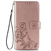 Allytech Galaxy Note 20 Ultra Wallet Case, Premium PU Leather Folding Stand Shockproof Anti-scratch Credit Cards Holder Wallet Case TPU Back Cover for Samsung Galaxy Note 20 Ultra, Rosegold