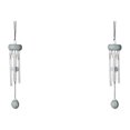 thumbnail image 3 of Destyer Exquisite Wind Chimes With Intricate For Refined Look Materials Wind Chime Pendant Add Charm To Home gray（roundwood） 2Set, 3 of 6