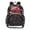 Glowing Red Rose, variant on Large Clear PVC Backpack Heavy Duty See Through Backpack for Adults Work Travel, Gothic Cross Printed 12L